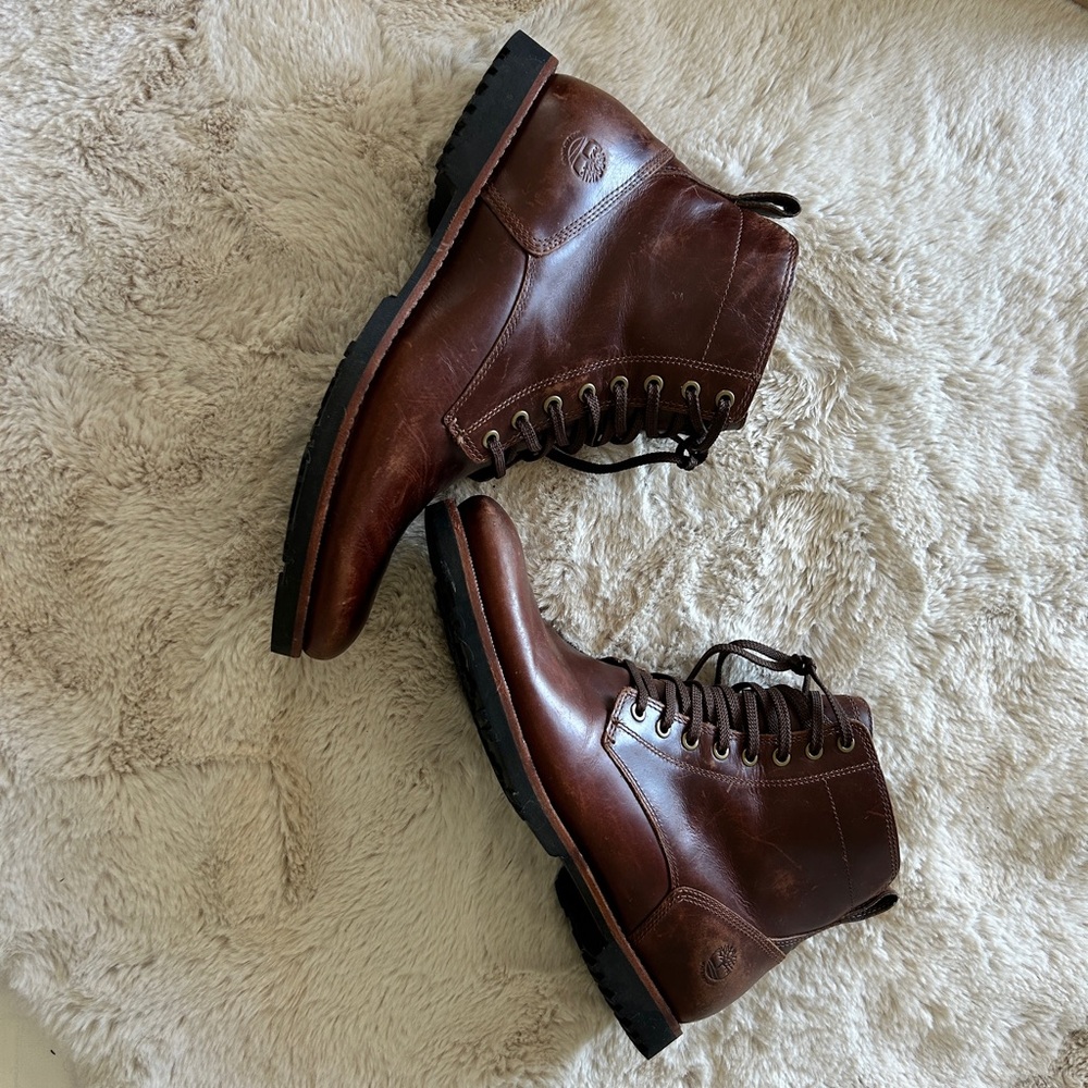 Men’s Timberland Brown Leather Dress Boots